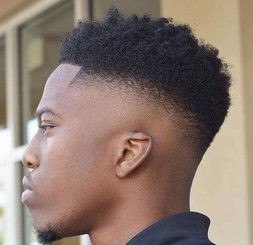 Bald fade with kinky twists