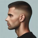 man with buzz cut haircut