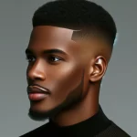 black man with a fade haircut