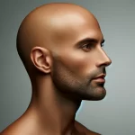 man with bald head