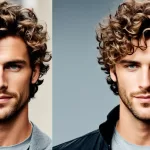 Men Curly Medium Length Haircut