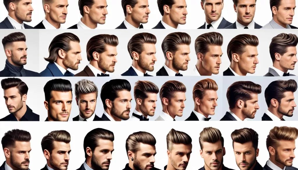 celebrity pompadour styles