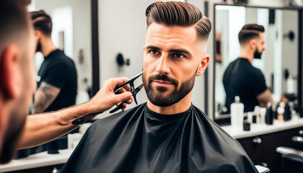 best haircut for oval face men