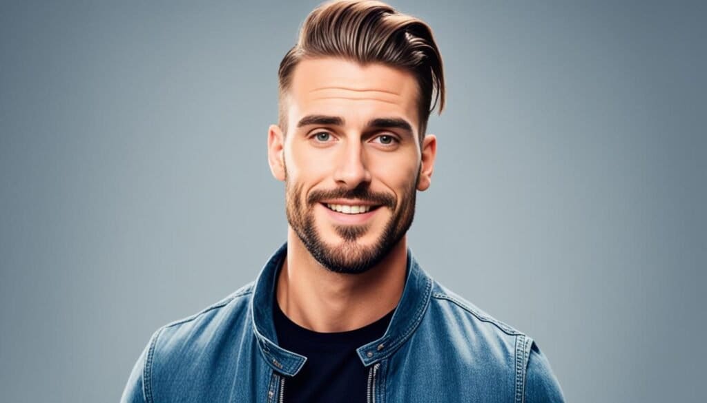 man bun hairstyle for oval face