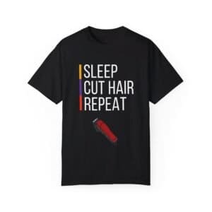 Sleep/Cut Hair/ Cotton Barber T-Shirt