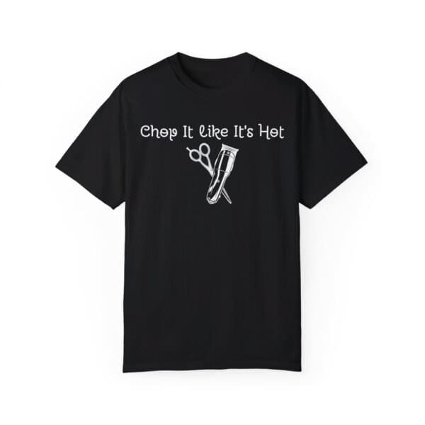 chop it like it's hot barber t-shirt