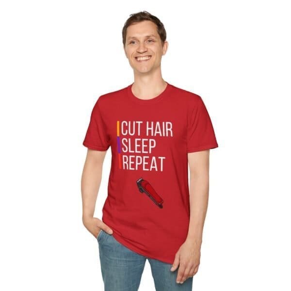 Sleep/Cut Hair/ Cotton Barber T-Shirt - Image 67