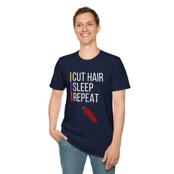 Sleep/Cut Hair/ Cotton Barber T-Shirt - Image 55