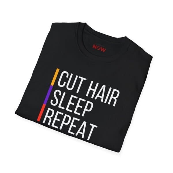 Sleep/Cut Hair/ Cotton Barber T-Shirt - Image 4