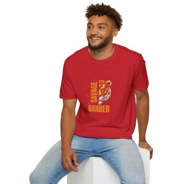 Savage Barber Unisex Softstyle Barber T-Shirt - Image 60