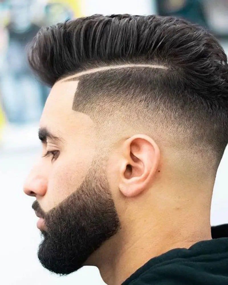 Sideburn Fade men haircut