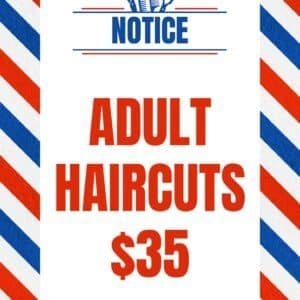 Free Downloadable Barbershop Adults $35 Sign