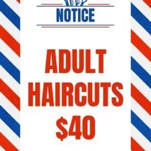 Free Downloadable Barbershop Adults $40 Sign