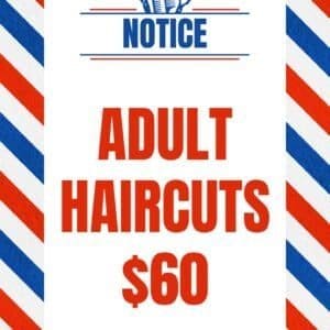 Free Downloadable Barbershop Adults $60 Sign