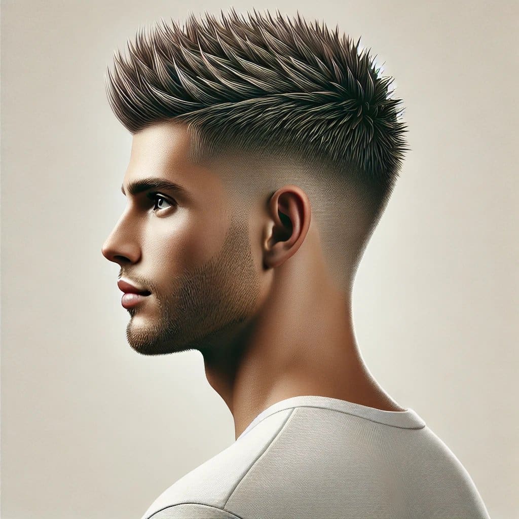 spiky fade haircut