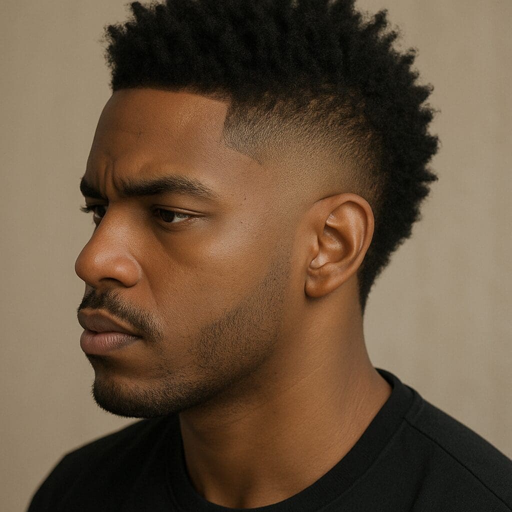 burst fade haircut