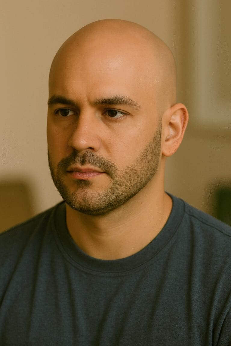 Bald Head With Beard