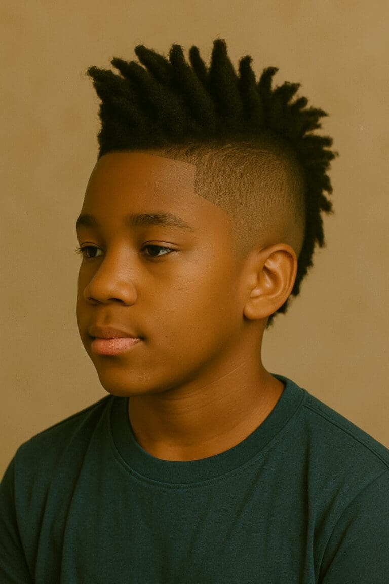 Kid With A Mohawk Haircut