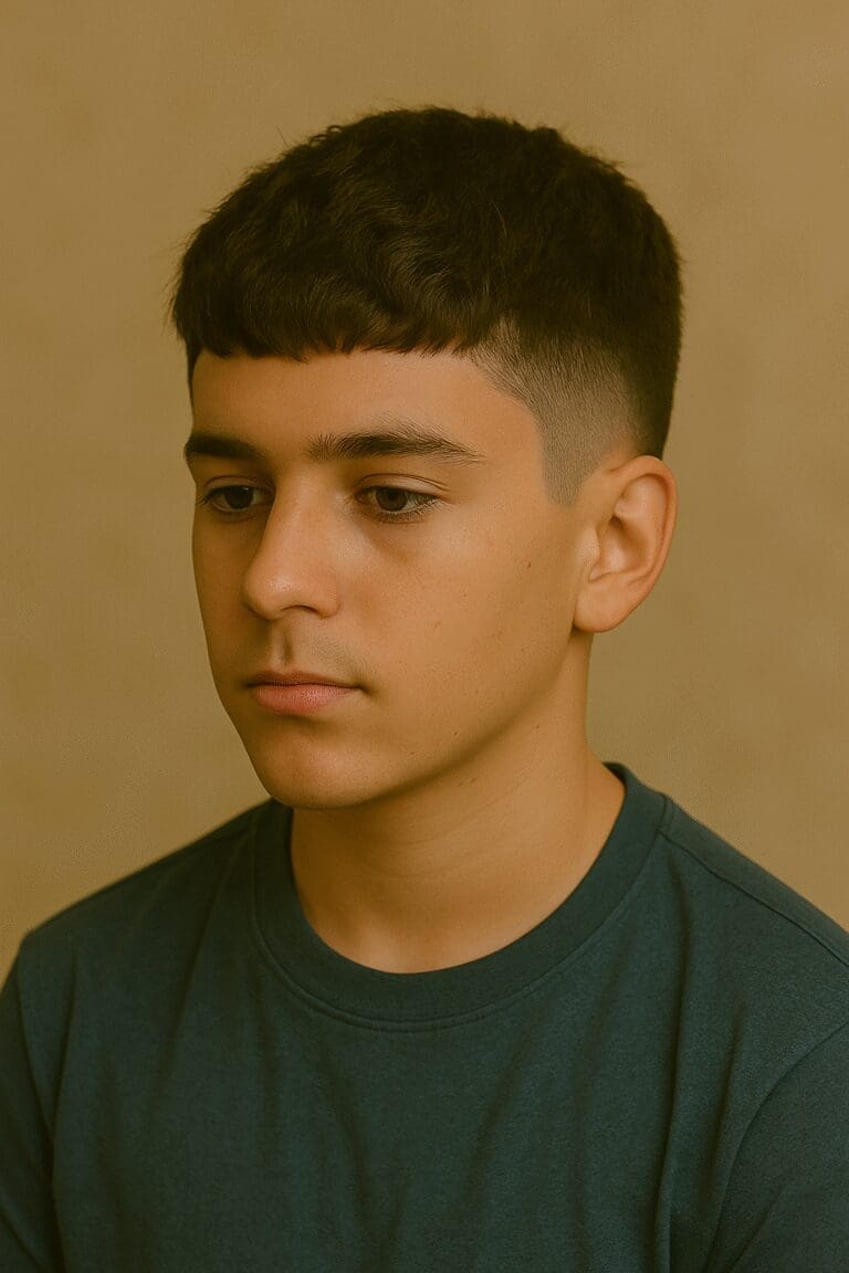 Kid With Textured Crop haircut