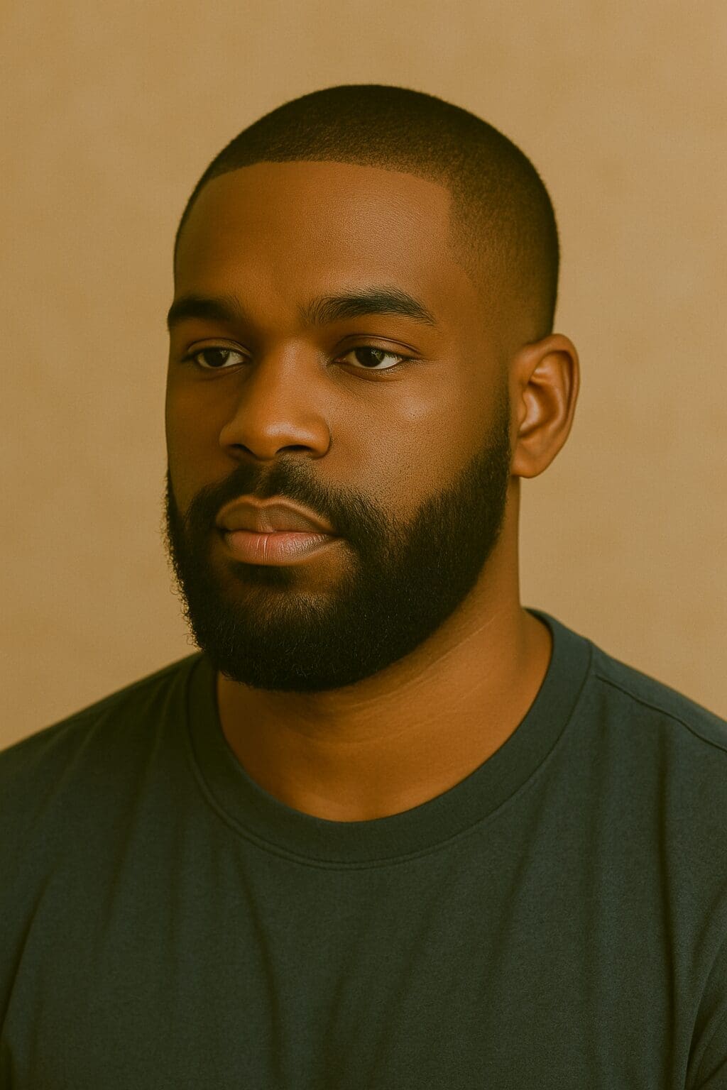 Even All Over Haircut with Trimmed Beard