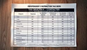 Independent contractor Barbers 2025 tax write-offs