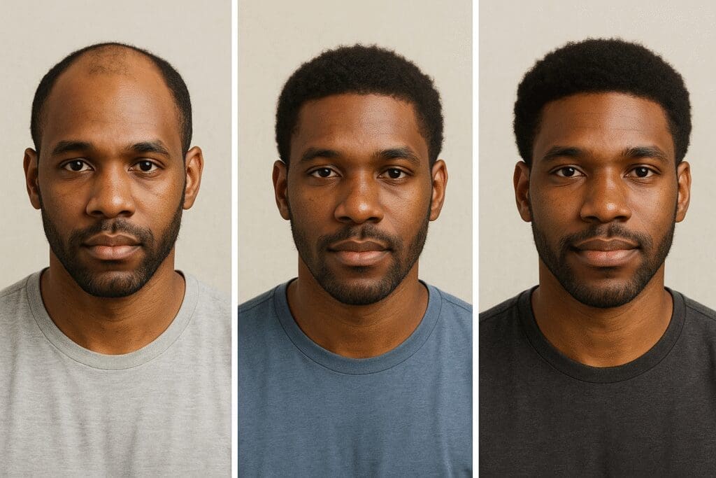 Black men Hair restoration Journey